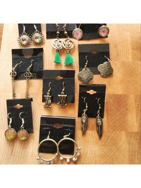 9 Pair Bulk Earrings